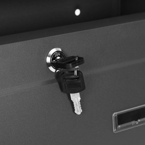 ModernHome Poštová schránka - antracitová, oceľová ModernHome