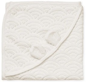 Cam Cam ApS Detská osuška s kapucou Ears Off-White