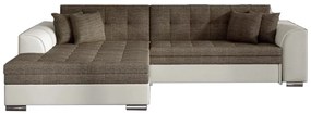 Rohová rozkladacia sedačka SORENTO, 294x80x196 cm, berlin04/soft033 (beige), ľavá