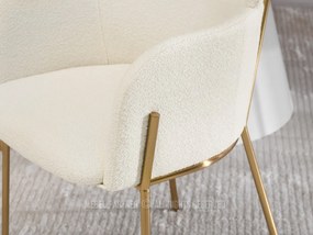 Stolička Baggie K (krémová + zlatá). Vlastná spoľahlivá doprava až k Vám domov. 1110947