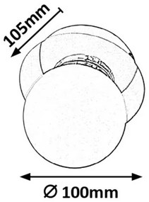 Rabalux Prisadené svietidlo do kúpeľne Becca 1x28W | G9 | IP44 - chróm