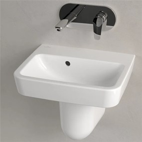 VILLEROY &amp; BOCH O.novo závesné umývadielko bez otvoru, s prepadom, 450 x 370 mm, biela alpská, s povrchom CeramicPlus, 434447R1