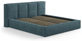 Modré čalúnené čelo postele 249x100 cm Darren – Micadoni