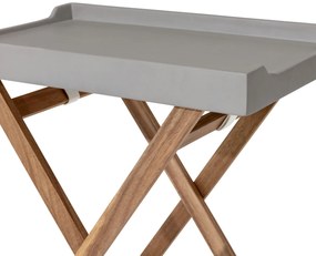 Odkladací stolík s polycementovým podnosom