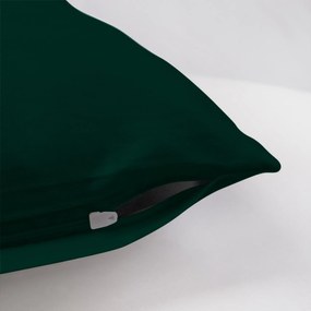 SATÉNOVÁ OBLIEČKA NA VANKÚŠ 70X80CM TMAVOZELENÁ