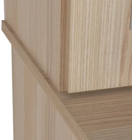 Zostava Pierot hladká, akacie (U7 satyna, sklo číre bez lepení)