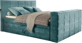 XXXLutz BOXSPRINGOVÁ POSTEĽ, 180/200 cm, petrolejová Carryhome - Online Only spálne - 002220044510