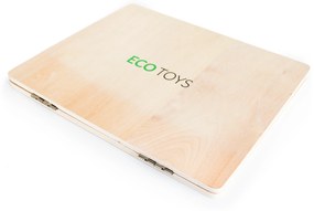 Vzdelávacia drevená magnetická tabuľa na notebook ECOTOYS