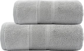 Set uterák a osuška Mario svetlosivý 50x90 + 70x140 cm | Bavlna 550 gsm