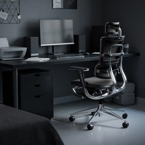 Kancelárska ergonomická stolička Diablo V-Master, čierno-šedá