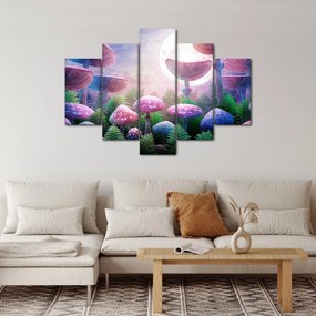 Obraz - Huby pri splne, grafika (150x105 cm)