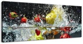Gario Obraz s hodinami Sladké ovocie Rozmery: 60 x 40 cm