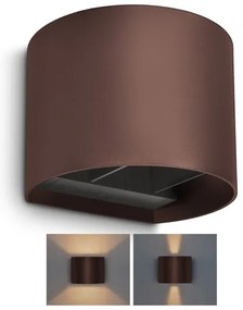 Brilagi - LED vonkajšie nástenné svietidlo RONDO LED/6W/230V hnedé IP54