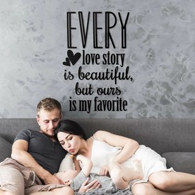 DUBLEZ | Drevený citát o láske po anglicky - Every love story...