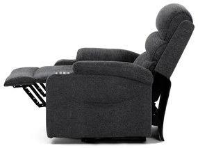 Autronic BONTEC Polohovacie kreslo, elektrické káblové ovládanie, šedá, látka, TV-S8348 GREY2 Farba: Šedá