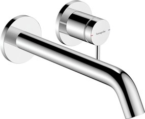 Hansgrohe Tecturis S, páková umývadlová batéria EcoSmart+ pod omietku s výtokom 225 mm, chrómová, HAN-73351000