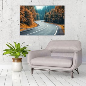 Obraz - Kľukatá cesta (90x60 cm)