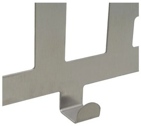 Kovový vešiak na dvere v matne striebornej farbe 32 cm Bath – Casa Selección