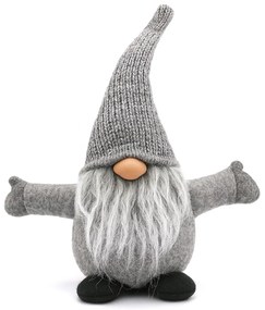 Vánoční skřítek ELF 045 - 35 cm šedý