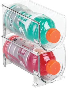 Stojan na fľaše, na víno, transparentný, do chladničky BINS