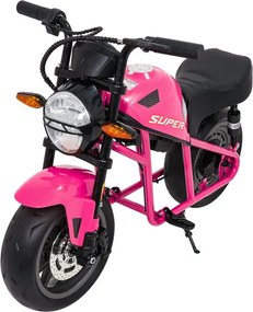 Elektrická motorka SUPERMOTO ružová