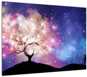 Obraz - Vesmírny strom (70x50 cm)