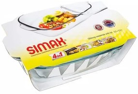 Simax Pekáč sklenený hranatý s vekom 5,5 l (3,20 / 2,30)