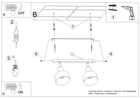 Sollux SL.1314 - Bodové svietidlo ELBA 2xE27/15W/230V biela