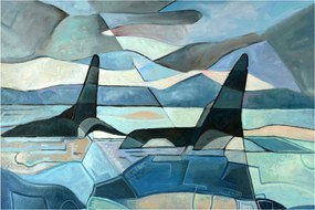 Obraz - Kosatky (90x60 cm)