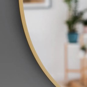 Baltica Design - LED zrkadlo s podsvietením BRIGHT 15W/230V 4500K pr. 70 cm IP65 zlatá