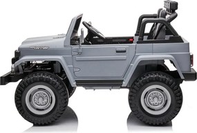 JOKOMISIADA Detské autíčko na batérie pre 2 osoby Toyota Land Cruiser PA0285 sivý