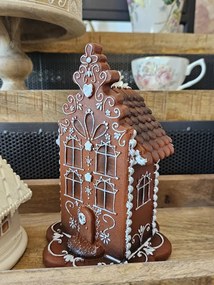 Vianočná perníková chalúpka Gingerbread House - 13*13*20 cm