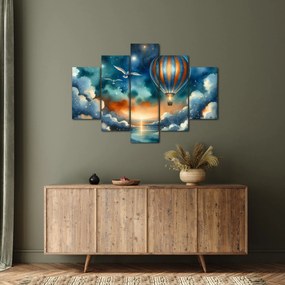 Obraz - Lietať nočnou oblohou (150x105 cm)