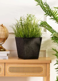 PLASTOVÝ KVETINÁČ PILEA TX 24X24 CM ČIERNA