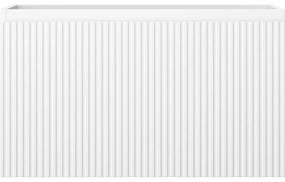 Mexen Rivel, kúpeľňová skrinka 80 cm, 1 zásuvka, drážkovaná, biela matná, 91A20-08047-1-BF01