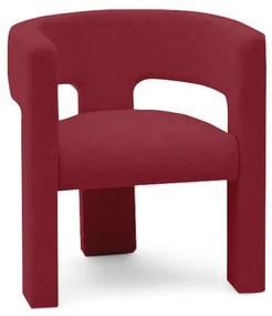Vínové designové kreslo ALPAH B VELVET