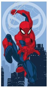 DETSKÝ BAVLNENÝ UTERÁK SPIDERMAN 70X140 CM VZOROVANÁ