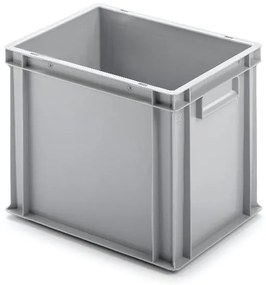 Sada 4 kusov - UNISTA Euro prepravka s uzavretými rukoväťami 43-320 - sivá