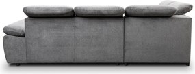 Rohová sedačka Aldon,dymovosivá štruktúrovaná látka, ľavý roh