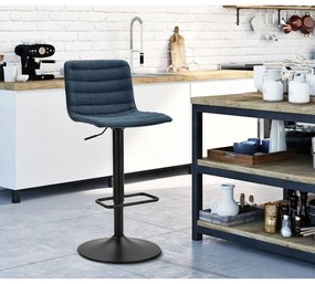 Barová stolička s nastaviteľnou výškou v petrolejovo-čiernej farbe (výška sedadla 61 cm) Malia – Mauro Ferretti