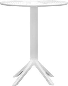 Okrúhly stôl Lacota 60 cm - biela