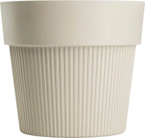 PLASTOVÝ KVETINÁČ SILVA LINE 16X14 CM BÉŽOVÁ