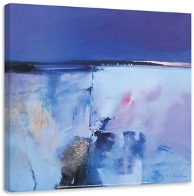 Gario Obraz na plátne Akvarel modrá krajina Rozmery: 60 x 60 cm