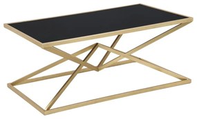 Konferenčný stôl s čiernou sklenenou doskou Mauro Ferretti Piramid, 110 × 60 cm