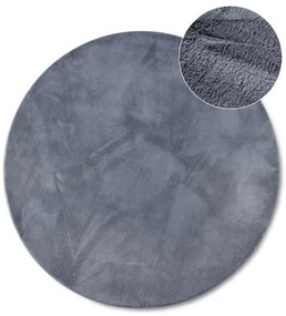 Antracitový okrúhly koberec ø 200 cm Leon – Villeroy&Boch