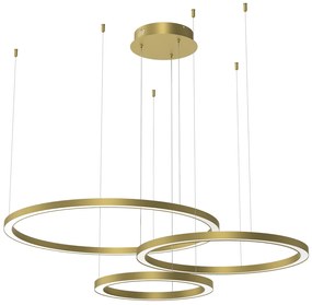Závesné LED svietidlo Galaxia, 3x LED 85w, 3500k, g