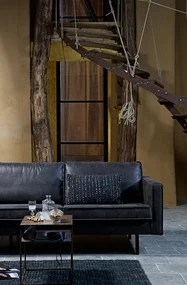 BePureHome Rodeo malá kožená sedačka - Zelená