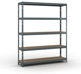 Policový regál 1966x1600x400 mm, nosnosť 350kg