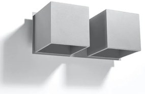 Sollux SL.0658 - Nástenné svietidlo QUAD 2xG9/40W/230V šedá
