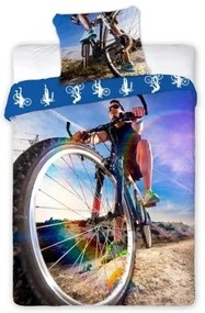 DomTextilu Chlapčenské obliečky s bicykolom Šírka: 160 cm | Dĺžka: 200 cm 11106-30467